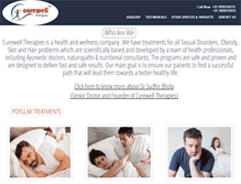 Tablet Screenshot of curewelltherapies.com